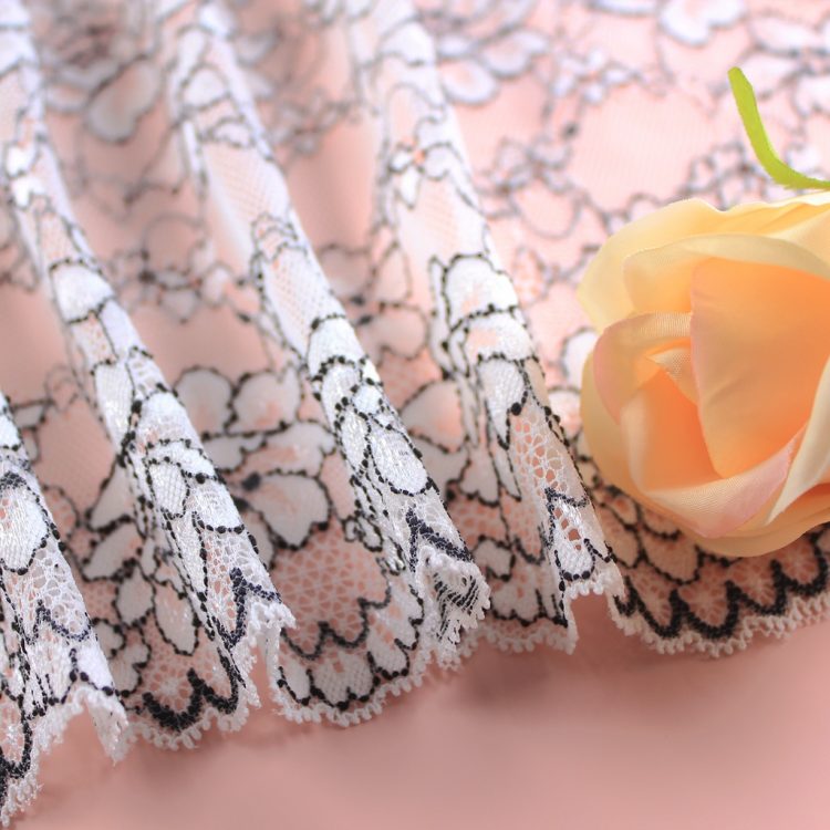 Stretch Gold Lace Trim Fashion